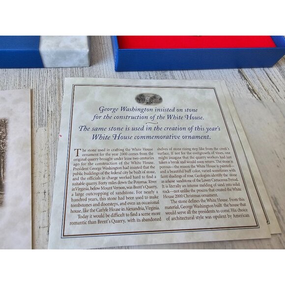 White House 200th anniversary ornament George Washington president Americana Xma - Picture 8 of 8